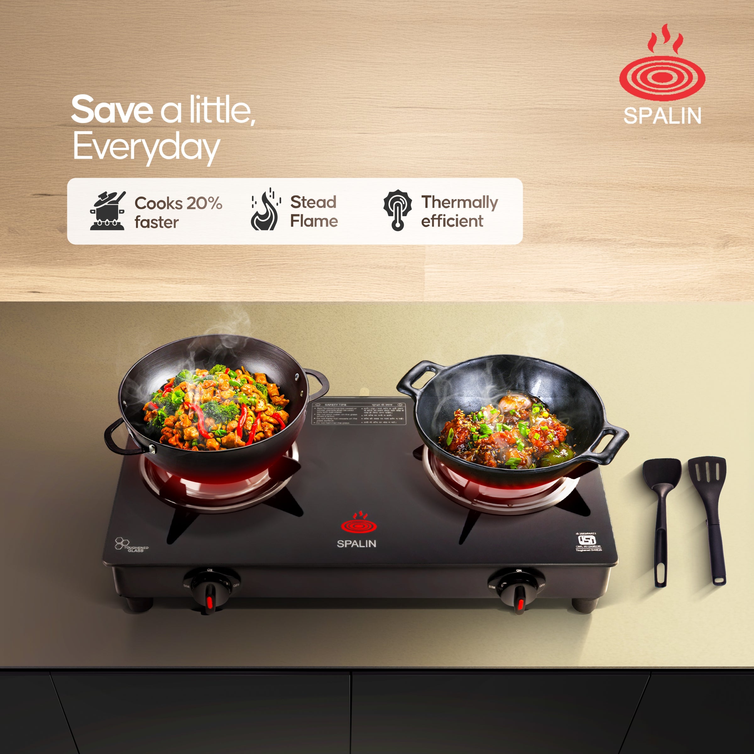 2 Burner Gas Stove — Automatic Main image