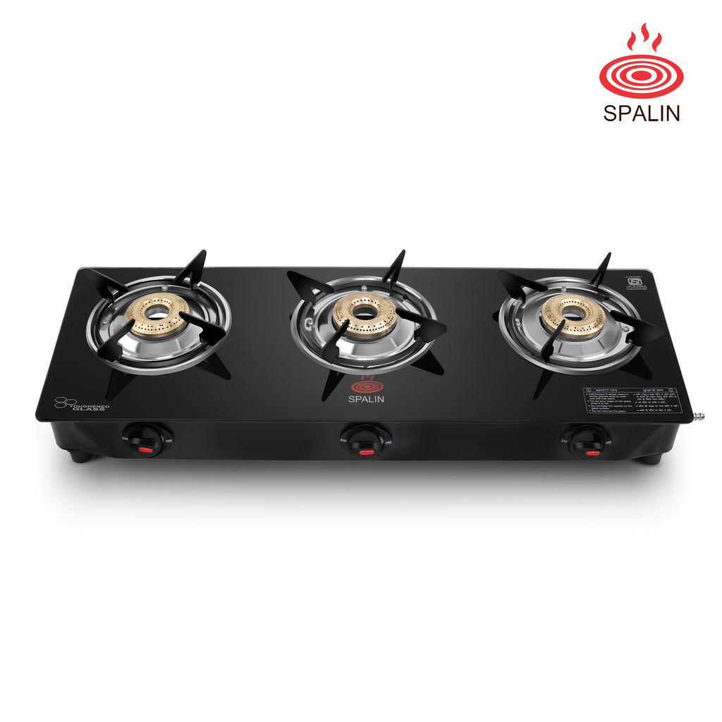 3 BURNER GAS STOVE — AUTOMATIC