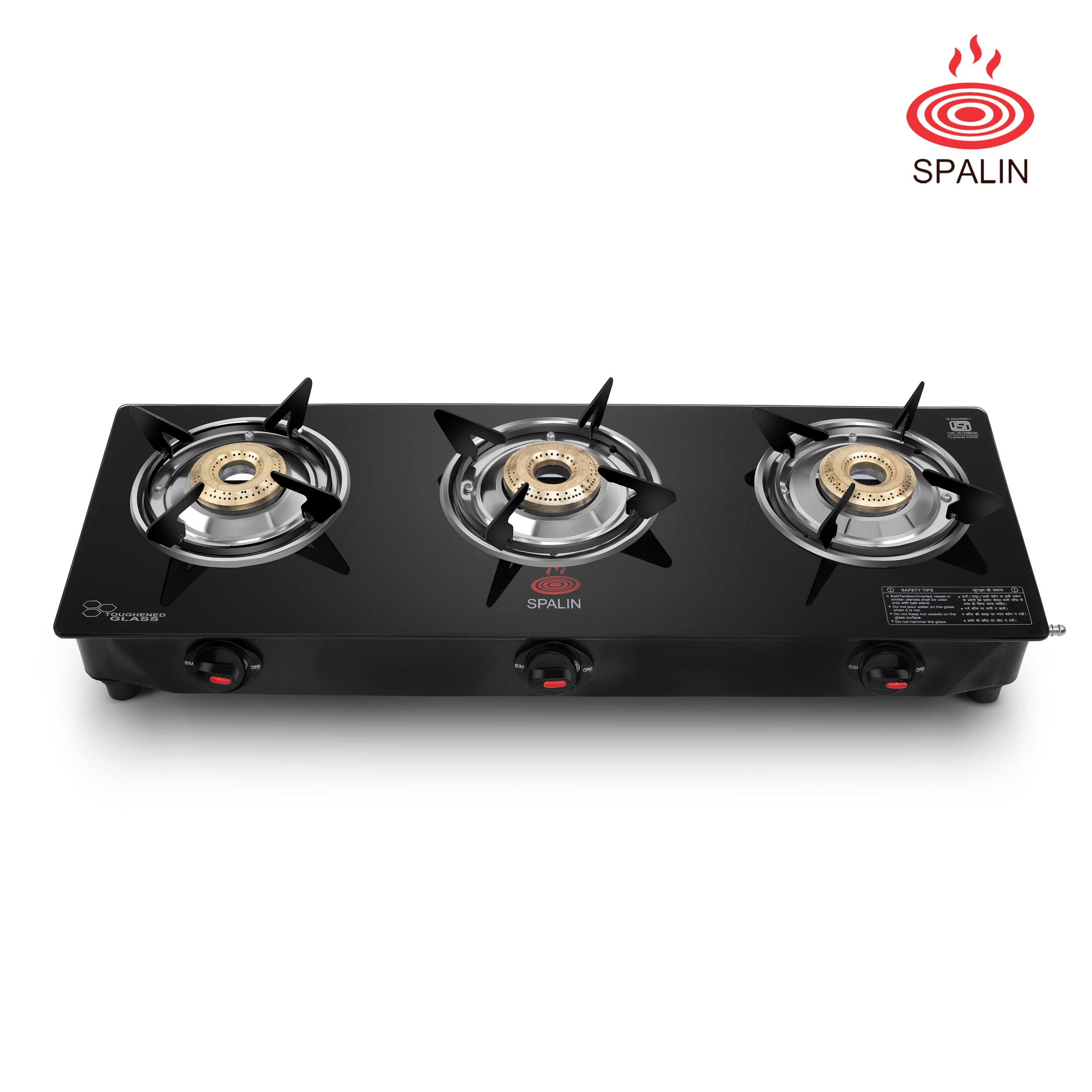 3 BURNER GAS STOVE — AUTOMATIC