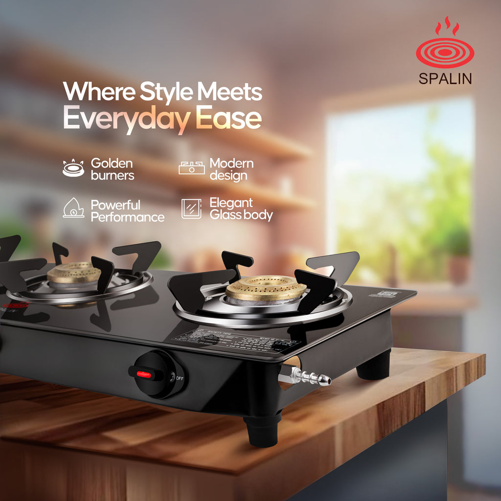 3 BURNER GAS STOVE — AUTOMATIC