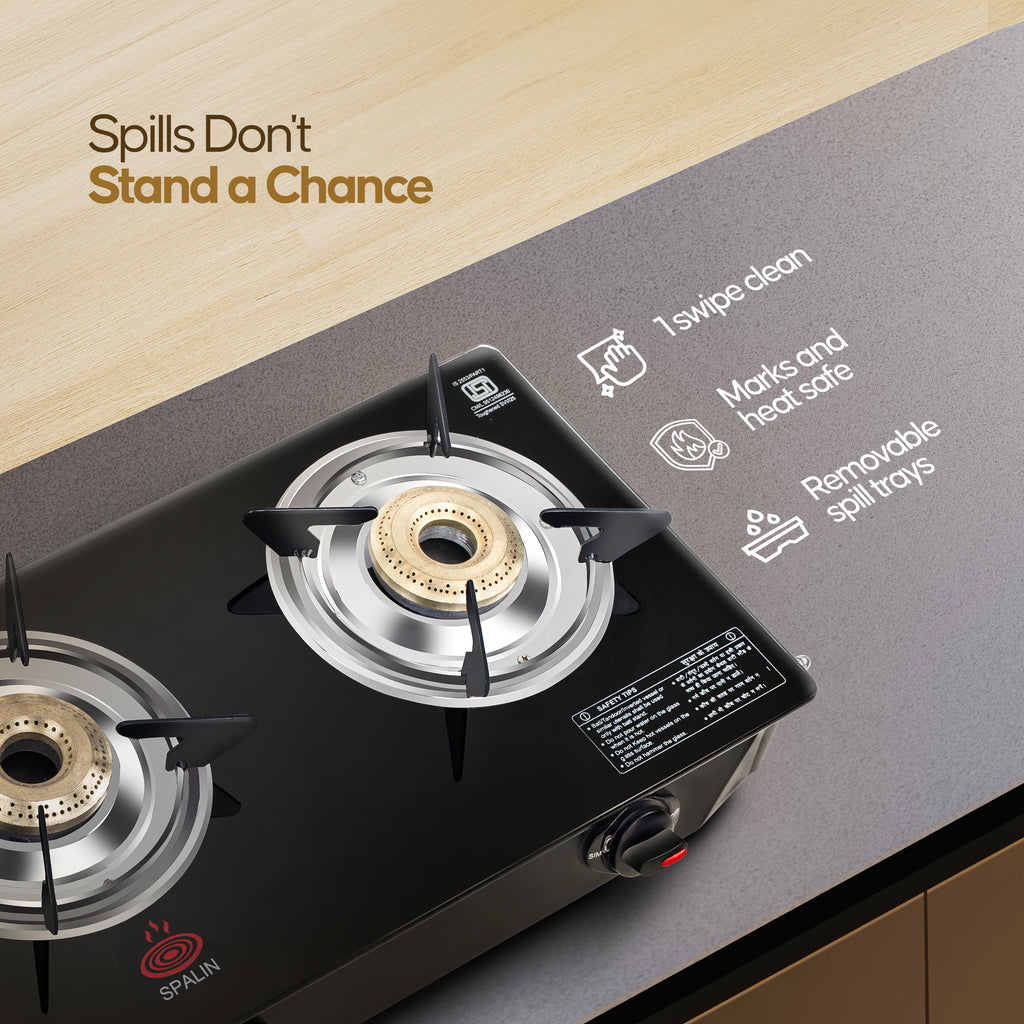 3 BURNER GAS STOVE — AUTOMATIC