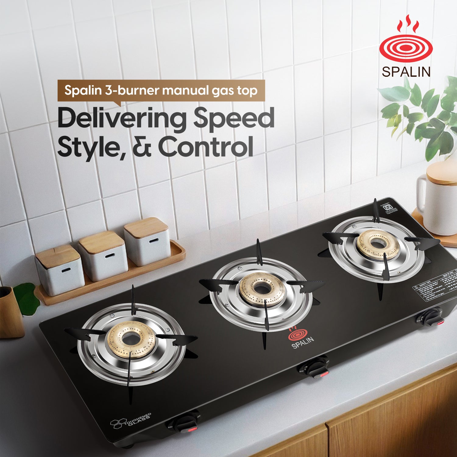3 BURNER GAS STOVE — MANUAL