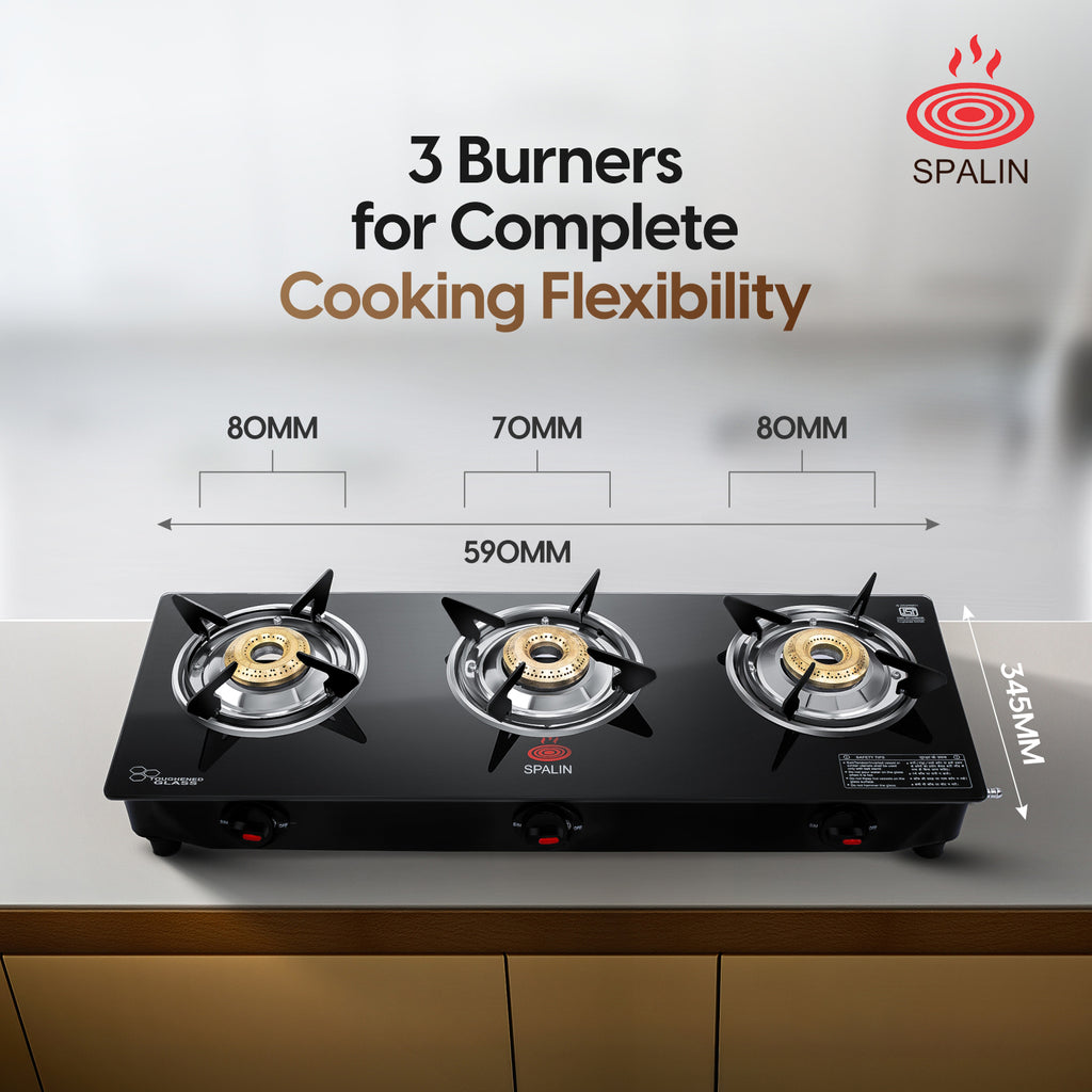 3 BURNER GAS STOVE — MANUAL