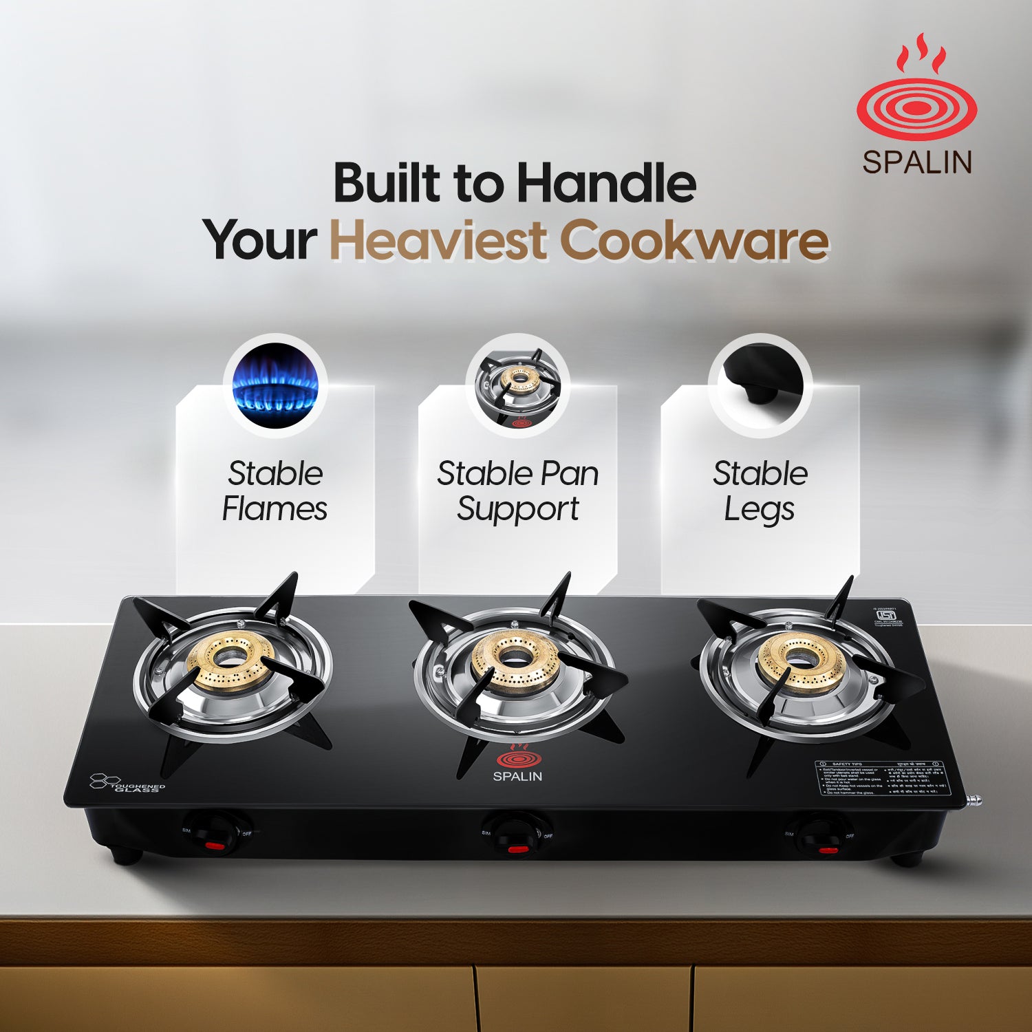 3 BURNER GAS STOVE — MANUAL